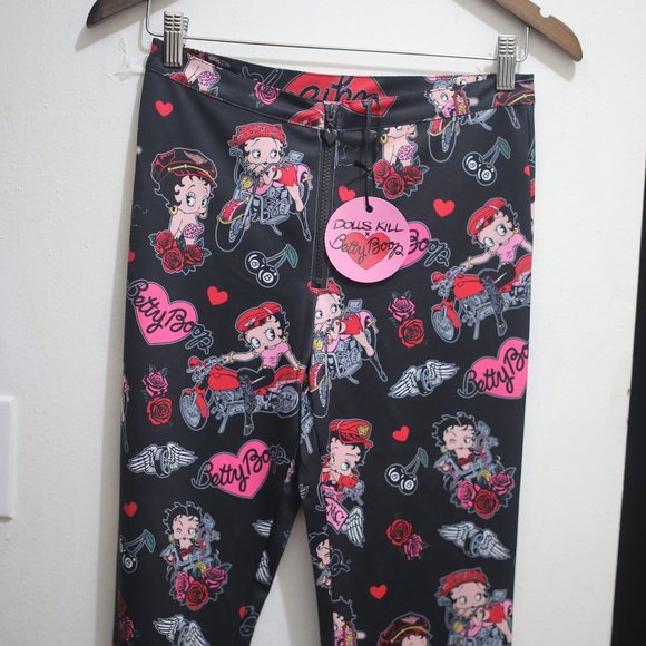 NWT Betty Boop Twill Flare Pants. - Picture 2 of 9